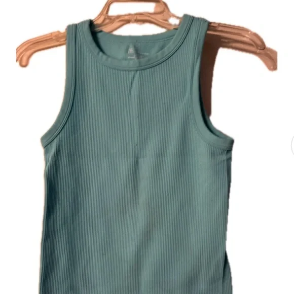 Women’s Ribbed Tank Tops - Black, Cream, Blue, Brown Size Large - Picture 4 of 9